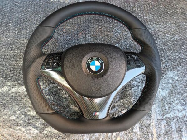 BMW E90 E91 E92 E93 E81 E82 E87 E88 M3 M TUNING VOLANT CUIR NOUVEAU - Image 2