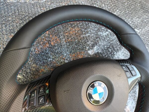 BMW E90 E91 E92 E93 E81 E82 E87 E88 M3 M TUNING VOLANT CUIR NOUVEAU - Image 5