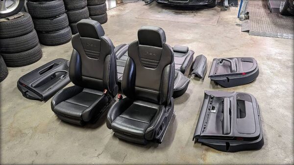 Sièges Recaro Audi RS4 B7 cuir noir - Image 2