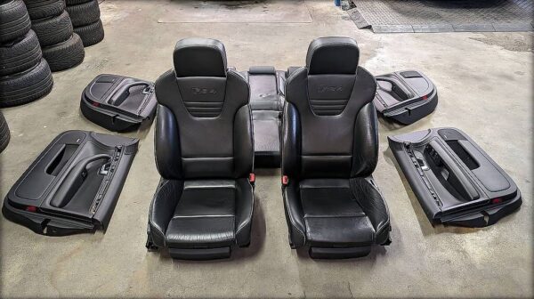 Sièges Recaro Audi RS4 B7 cuir noir - Image 4