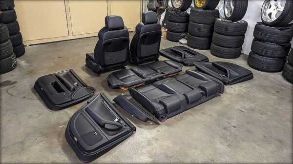 Sièges Recaro Audi RS4 B7 cuir noir - Image 5
